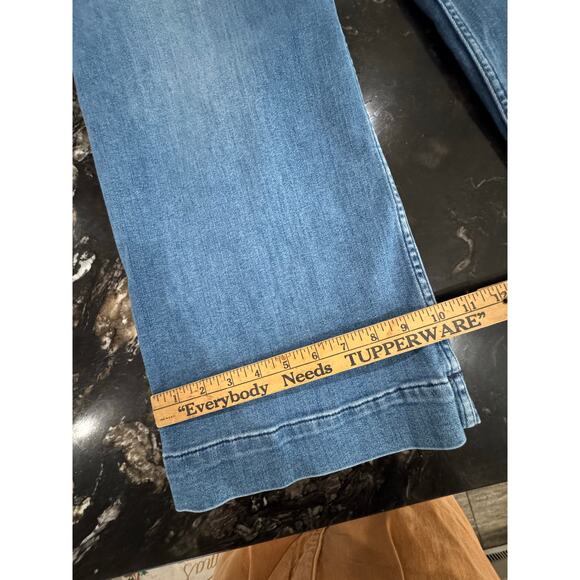 Anthropologie Maeve The Colette Cropped Wide-Leg Jeans Women 31 blue - Picture 2 of 7